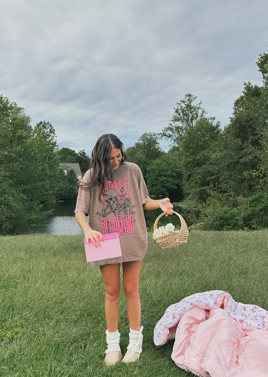Booked and Blooming Tee