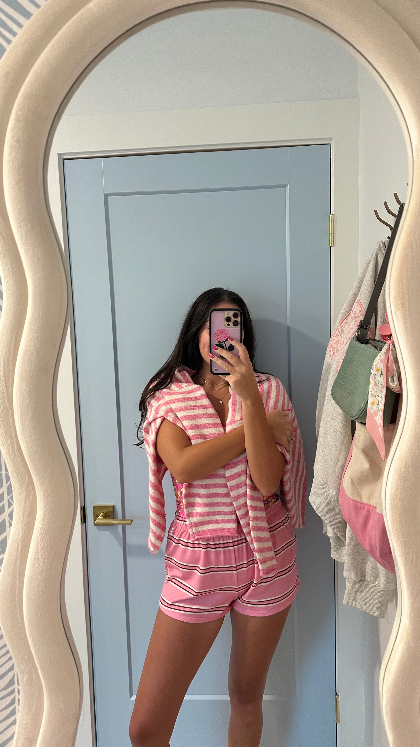The Sunday Cardi in Pink Skies
