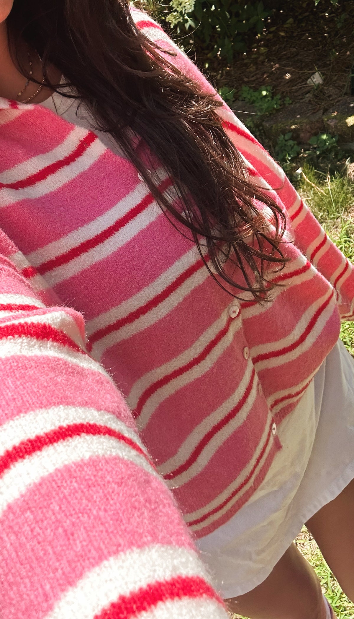 The Sunday Cardi in Rose Garden
