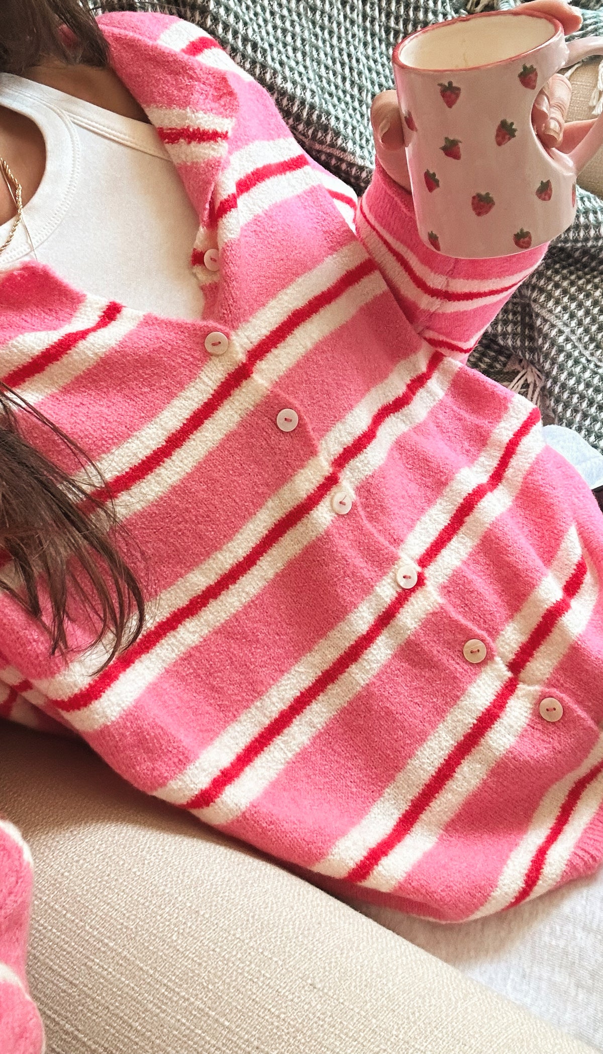 The Sunday Cardi in Rose Garden