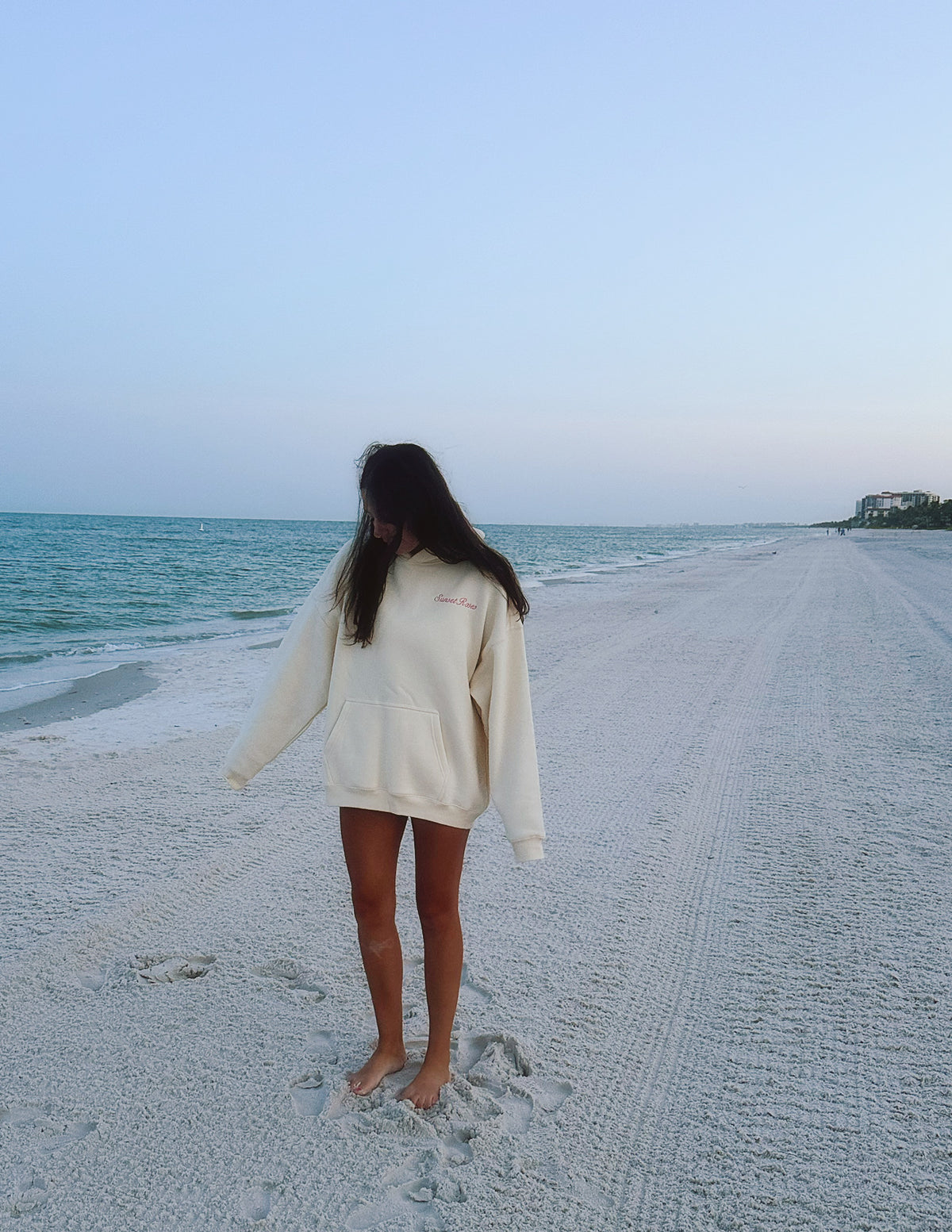 Meet Me At Sunset Hoodie in Light Yellow